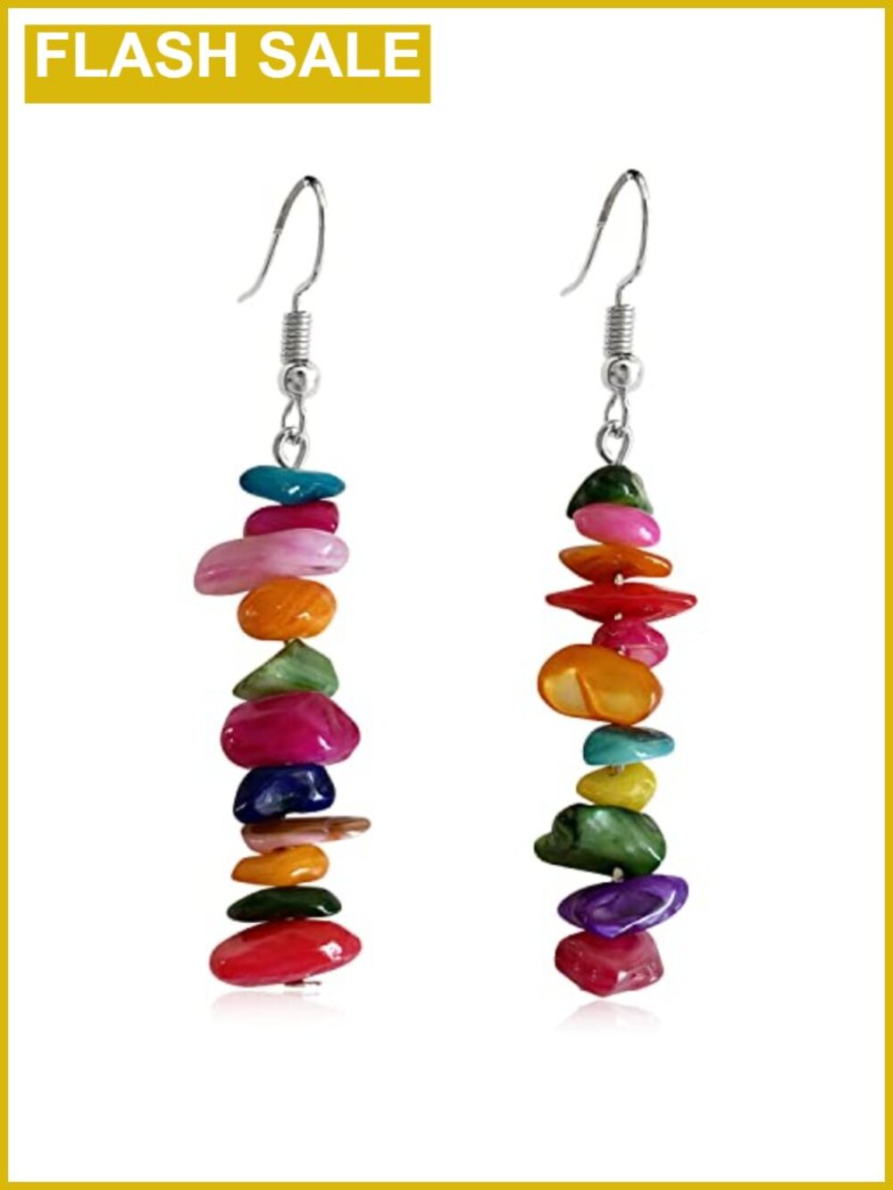 Bohemian Vintage Silver Long Dangle Drop Earrings for Women